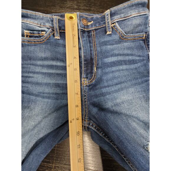 Womens Hollister Jeans Size 0 Regular High Ris Super Skinny Crop Denim - Picture 10 of 14